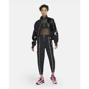 Nike Black Sportswear Icon Clash Woven Trousers Tracksuit Bottom Pant Size Large